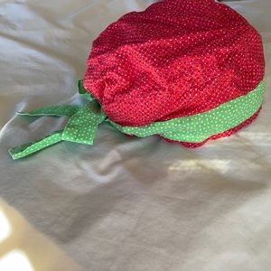 Surgical hat scrub hat with elastic & tie